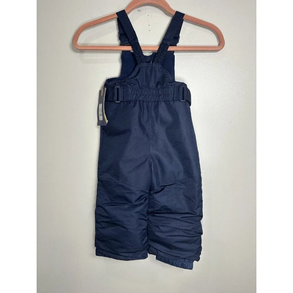Cherokee Navy Blue Insulated Snow Bib Overalls Kids Size 18Months NWT